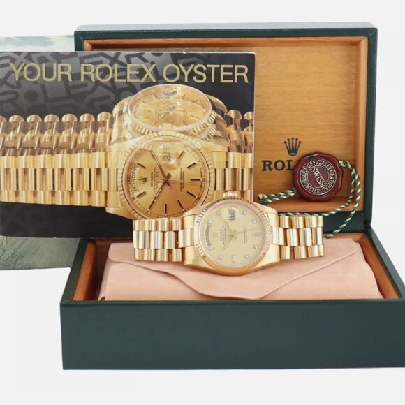 Rolex Ladies President Day Date Yellow Gold Mint - Picture 2 of 6